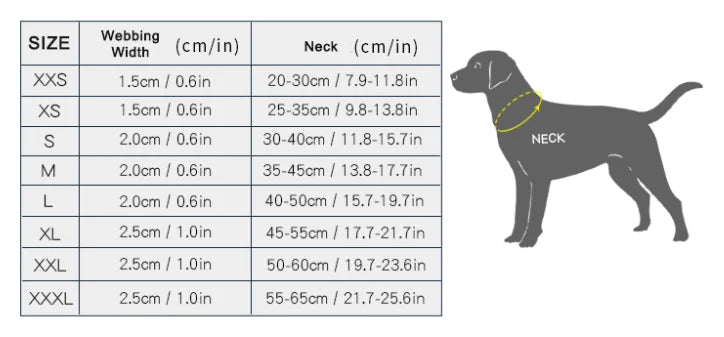 TRUELOVE P chain Pet Reflective Collar Nylon