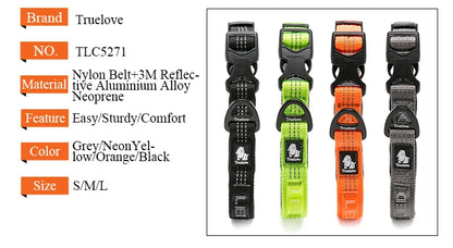 Truelove Dog Collars Set 3M Reflective Collar