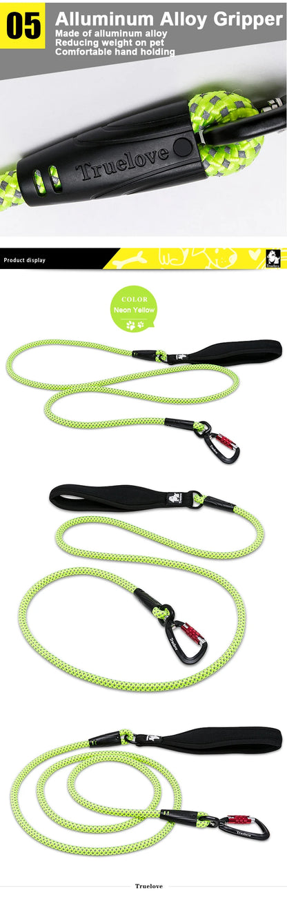 TrueLove Dog Pet Leash Nylon with Reflective Aluminum