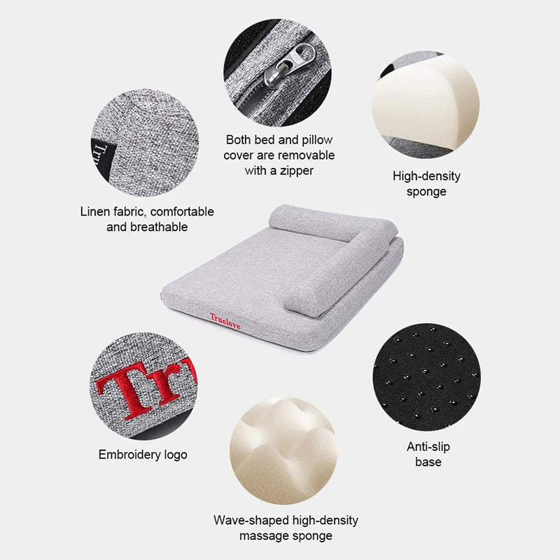 Truelove Pet Bed with Pillow Memory Foam