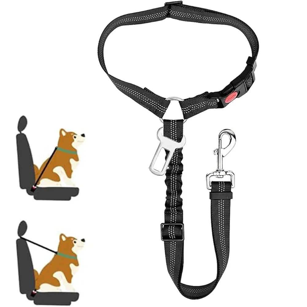 2-in-1 Dog Car Seatbelt