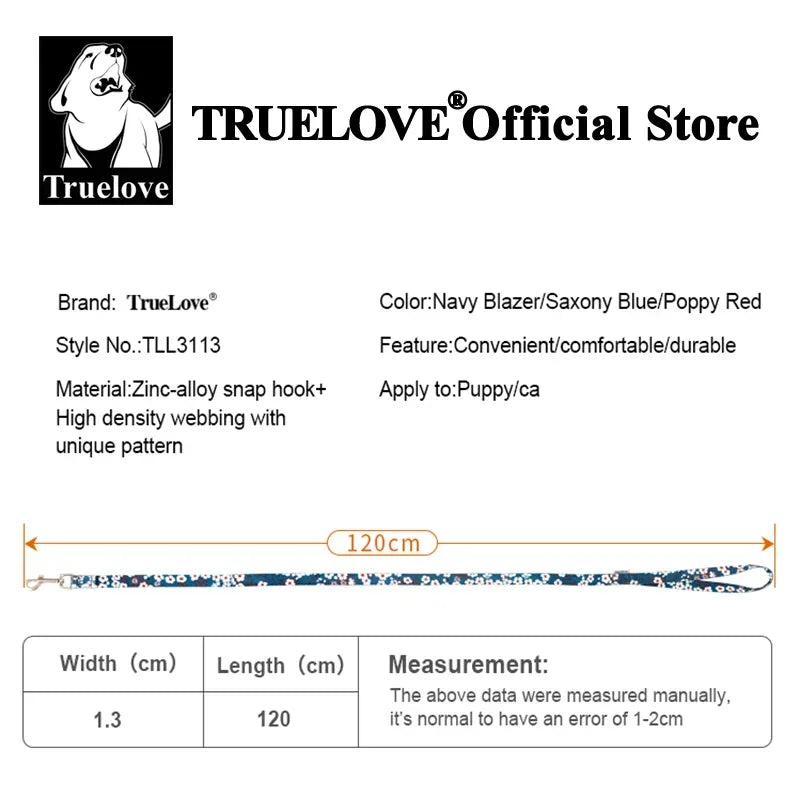 Truelove Floral Pet Leash Premium Quality