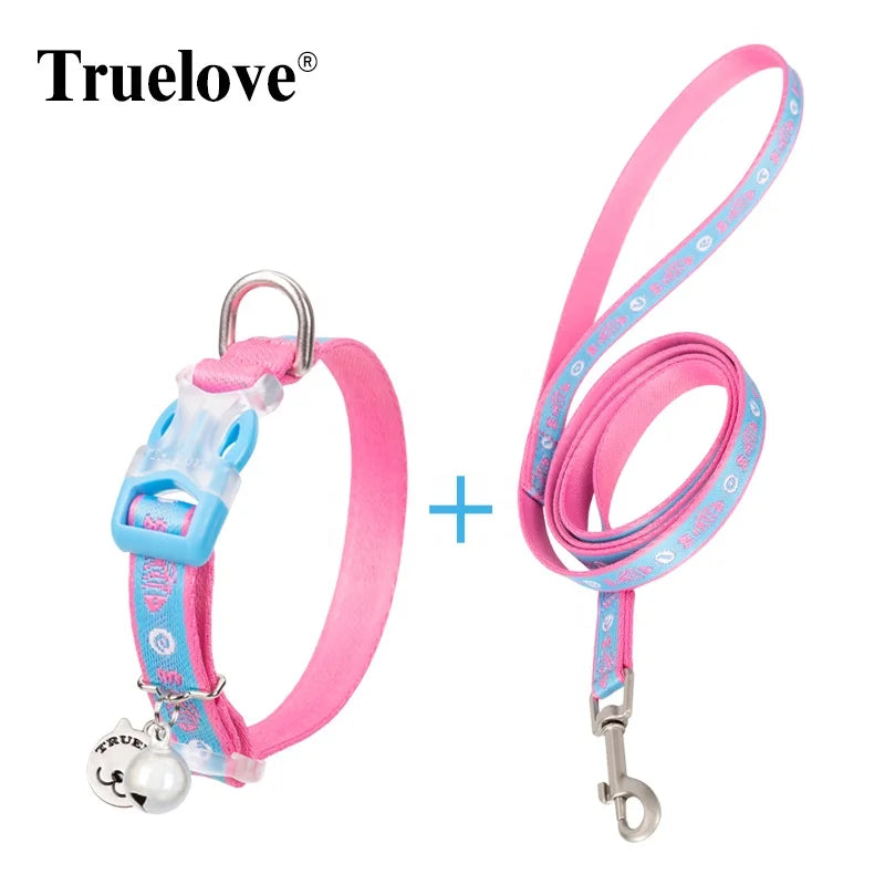 TRUELOVE Cat Collar and Leash Set