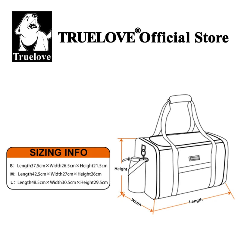 Truelove Designer Polyester Pet Carrier Shoulder Bag