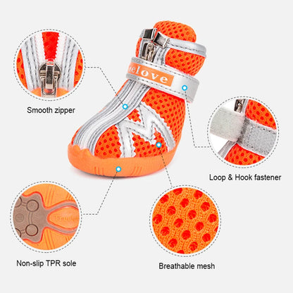 Truelove Mesh Fabric Dog Shoes