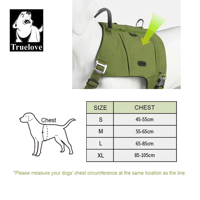 Truelove Dog Backpack Pet Harness