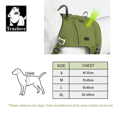 Truelove Dog Backpack Pet Harness